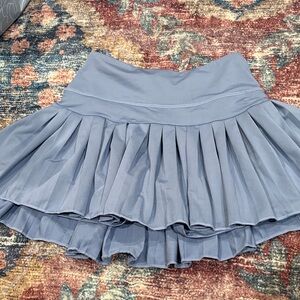 Gold hinge blue tennis skirt